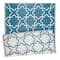 DII® Storm Blue & White Lattice Outdoor Rug, 4ft. x 6ft.
